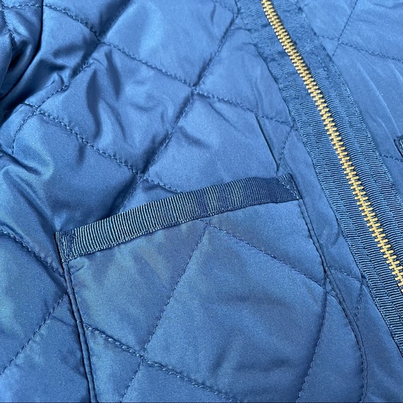 Old Navy Baby Girls Blue Quilted Jacket 12-18m - Picture 3 of 7